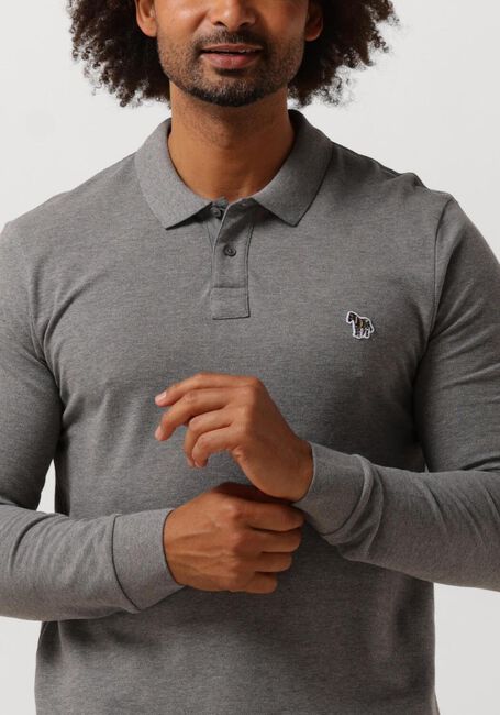 Graue PS PAUL SMITH Polo-Shirt MENS SLIM FIT POLO SHIRT ZEBRA - large