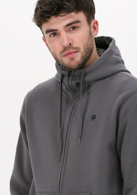 Graue G-STAR RAW Strickjacke PREMIUM CORE HDD ZIP SW L/S - large