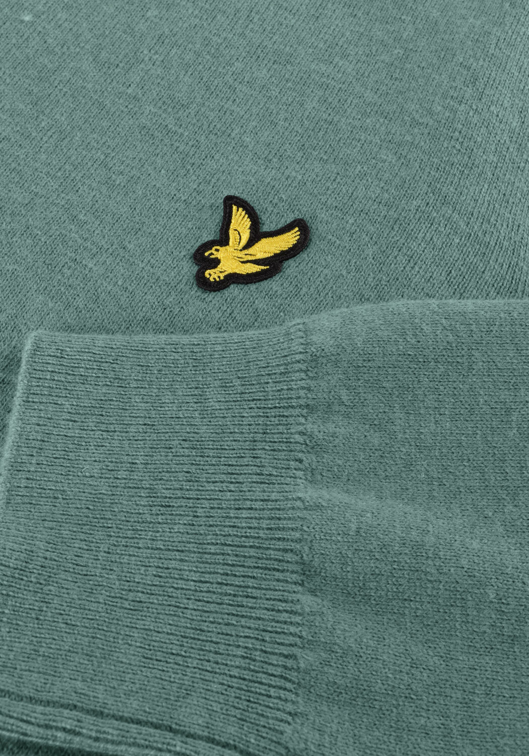 Gr&uuml;ne LYLE & SCOTT Pullover COTTON MERINO CREW NECK JUMPER - large