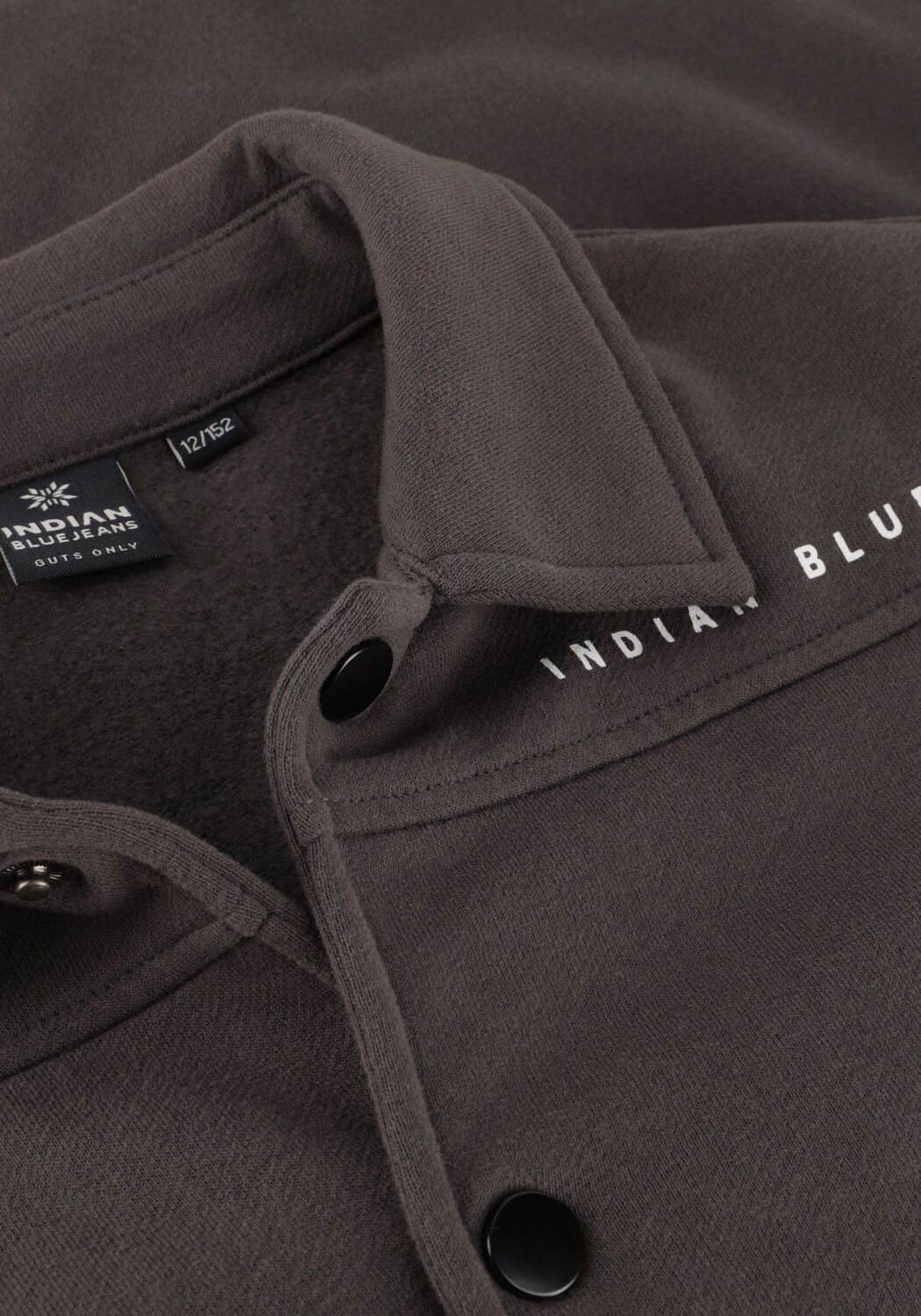 Graue INDIAN BLUE JEANS Overshirt SHIRT JACKET BRUSHED - large