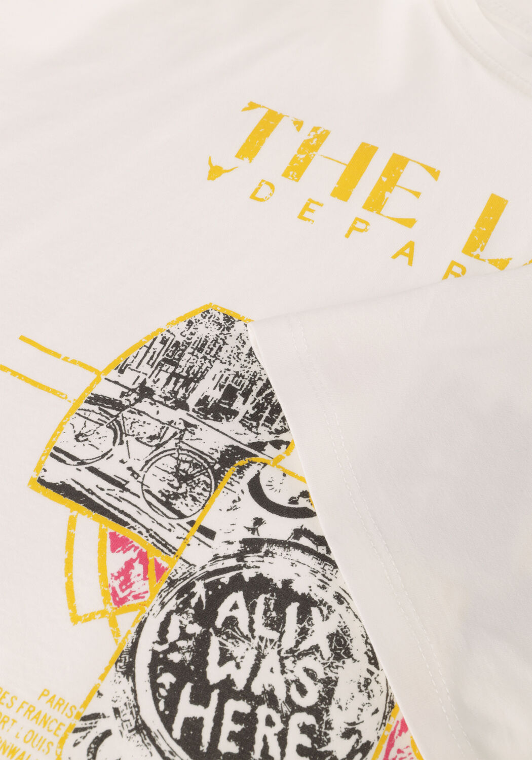 Wei&szlig;e ALIX THE LABEL T-shirt LADIES KNITTED THE LABEL T-SHIRT - large