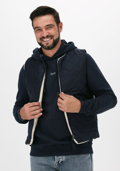 Dunkelblau FORÉT Bodywarmer REFLECT REVERSIBLE FLEECE VEST - large