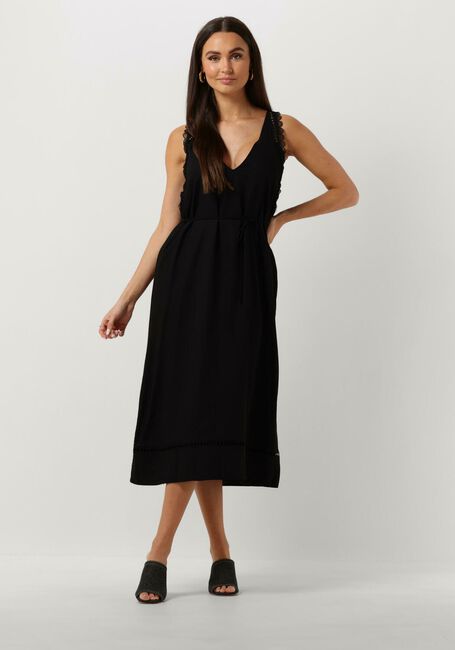 Schwarze SUNCOO Midikleid CRISTY - large