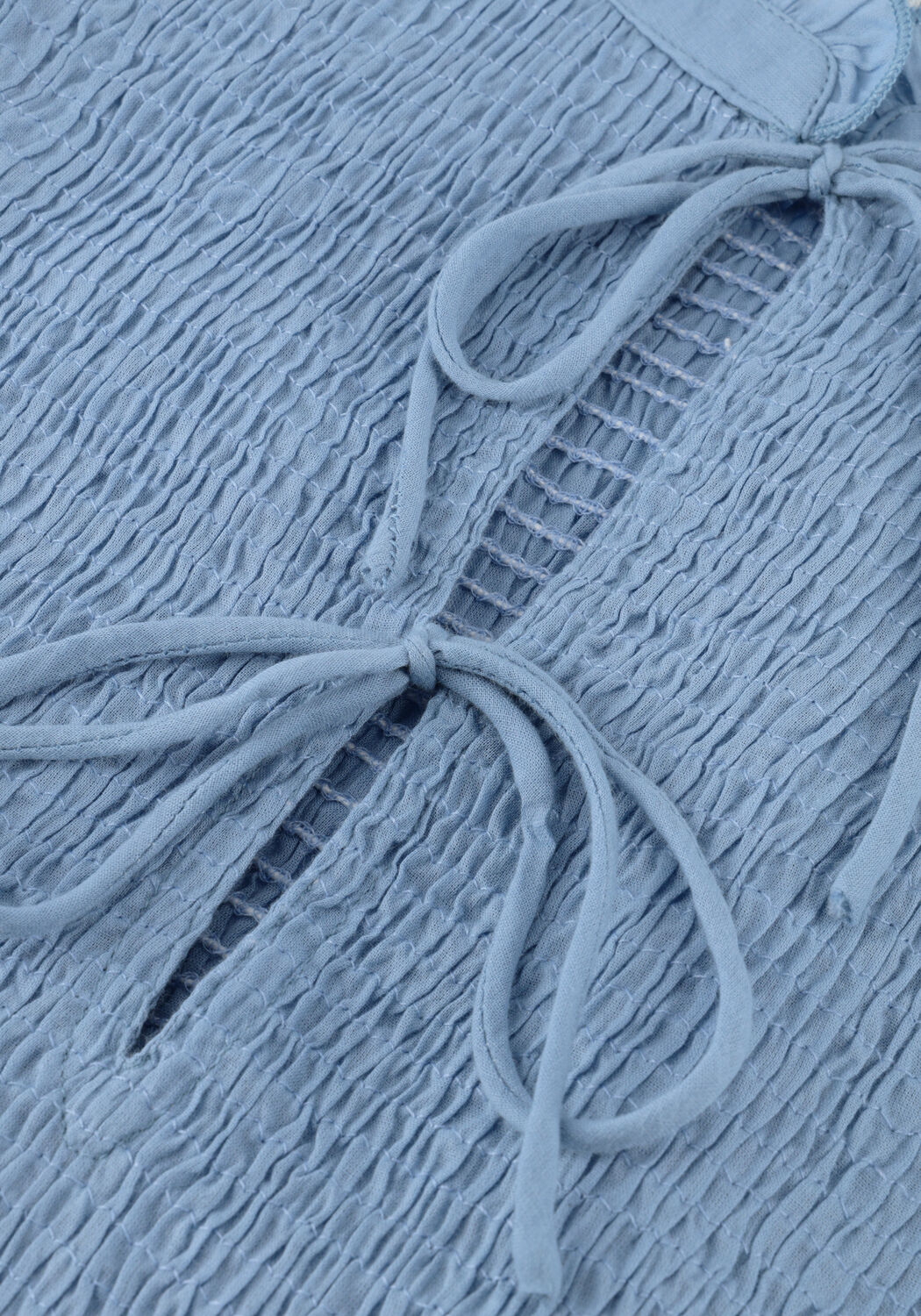 Hellblau ANTIK BATIK Blusen ANGELA SMOCK BLOUSE - large