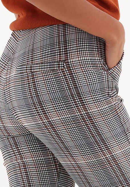Braune MINUS Schlaghose CARMA CHECK FLARED PANTS - large