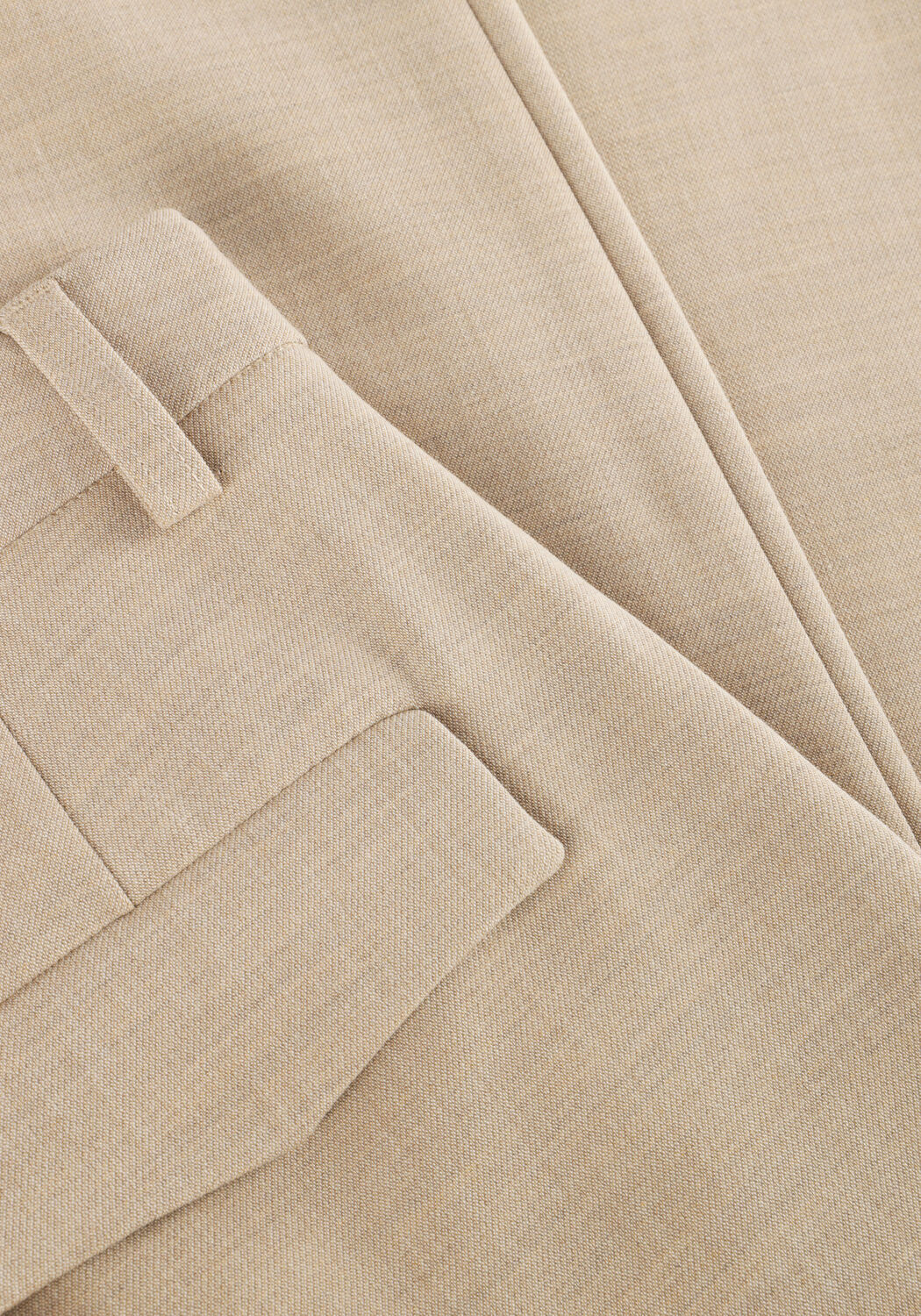 Beige OBJECT Hose OBJIVY HW WIDE PANT - large