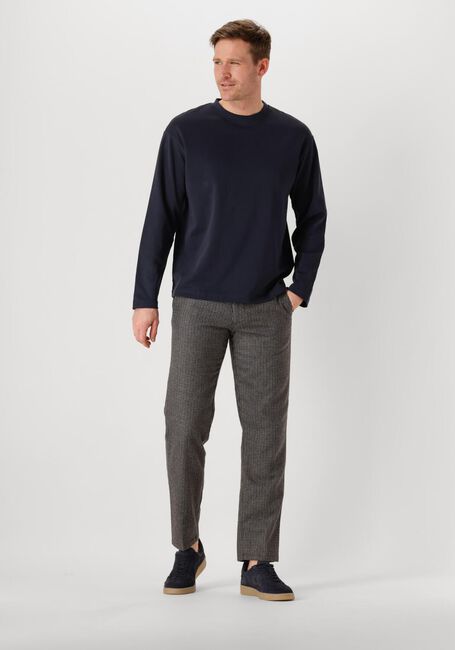 Blaue SELECTED HOMME T-shirt SLHLOOSEOSCAR LS O-NECK TEE NOOS - large