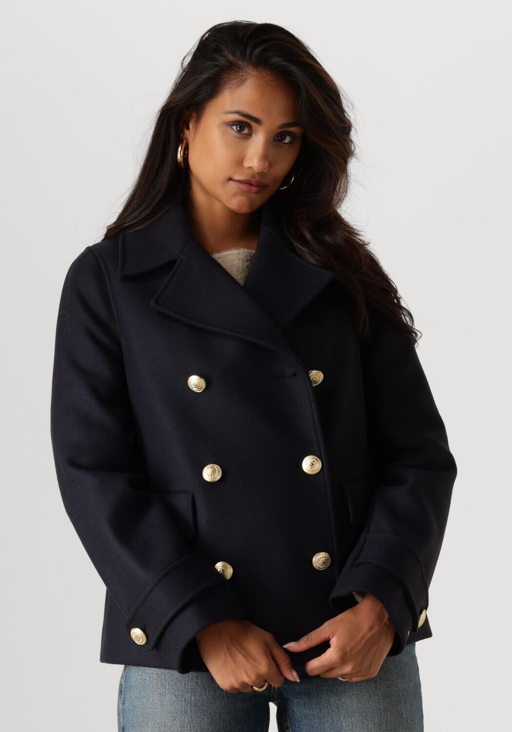 Dunkelblau TOMMY HILFIGER Jack WOOL BLEND DB PEACOAT Omoda