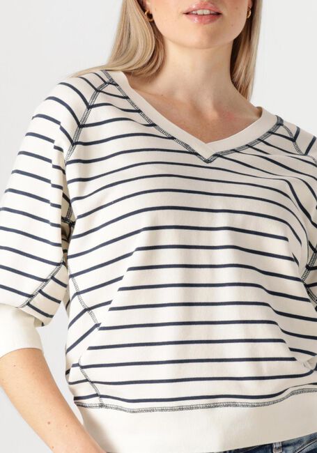 Blaue MOS MOSH Pullover MMMAGGIE STRIPE SWEATSHIRT - large
