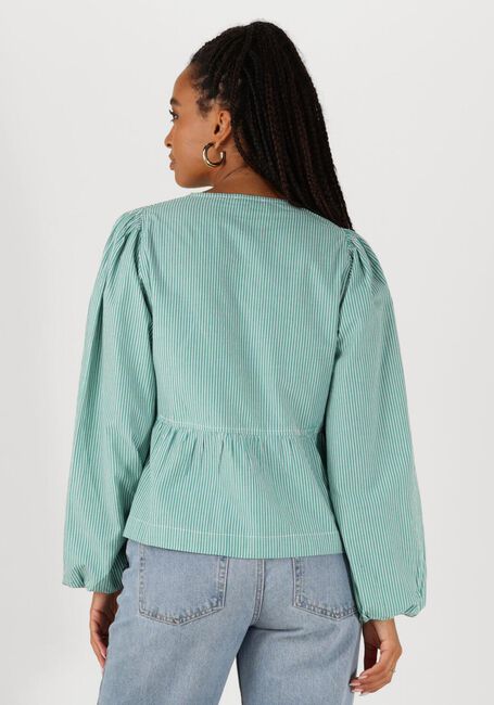 Grüne NEO NOIR Blusen ESMEE SMALL STRIPE BLOUSE - large