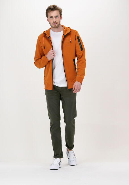 Orangene PME LEGEND Strickjacke HOODED INTERLOCK SWEAT - large