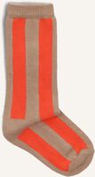 Braune Sproet & Sprout Socken SOCKS STRIPE TOMATO - medium