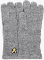 Graue LYLE & SCOTT Handschuhe RACKED RIB GLOVES - medium