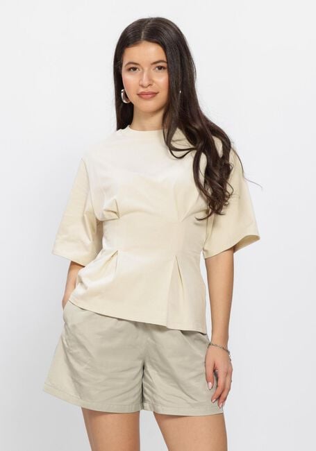 Beige EDITED Tops & T-shirts MARAH T-SHIRT - large