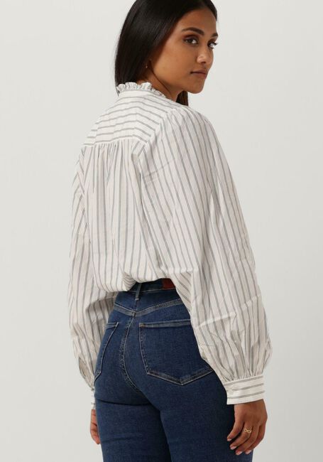 Beige TOMMY HILFIGER Blusen CO PINSTRIPE FEMININE BLOUSE LS - large