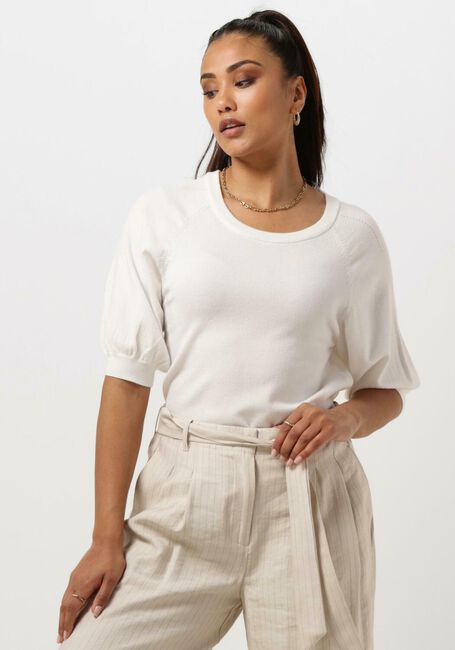 Nicht-gerade weiss MSCH COPENHAGEN Top MSCHESLINA RACHELLE 2/4 RAGLAN PULLOVER - large