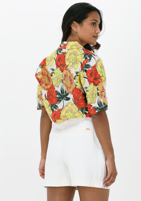 Mehrfarbige/Bunte SCOTCH & SODA Blusen PRINTED LINEN HAWAIIAN SHIRT - large