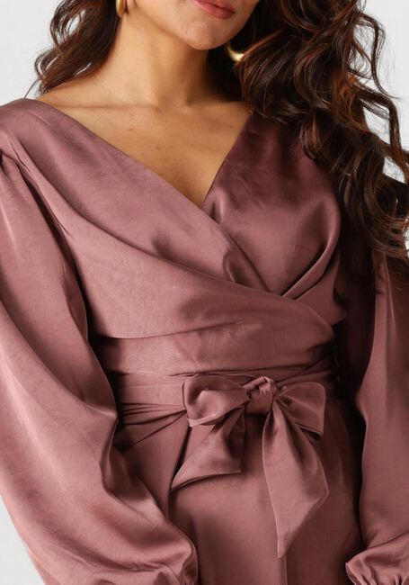 Taupe NEO NOIR Midikleid RIMINI HEAVY SATEEN DRESS - large