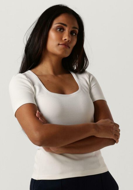 Nicht-gerade weiss VANILIA Top CONTRAST TOP RIB - large