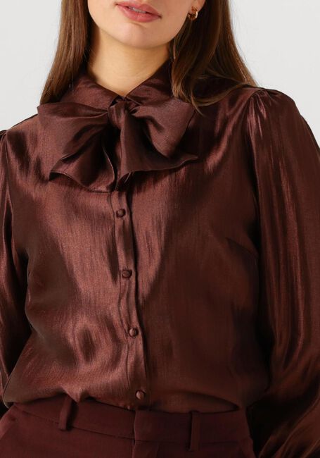 Braune AAIKO Blusen VERONNE TIE SHIMM RAY 517 2 - large