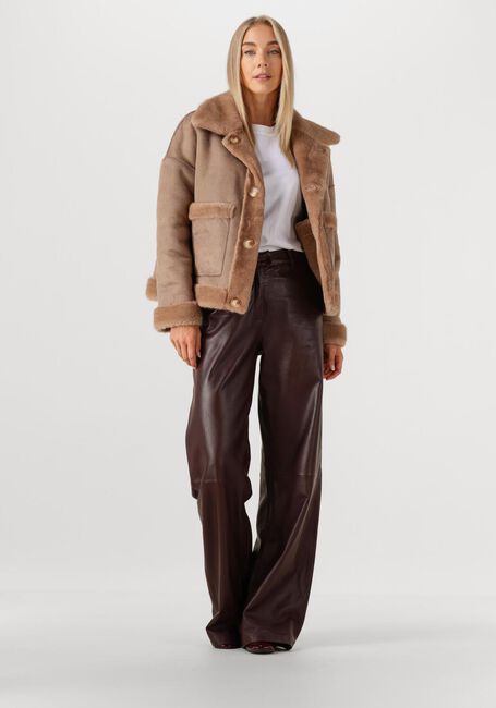 Braune STUDIO AR Fake-Fur-Jack FAJE - large