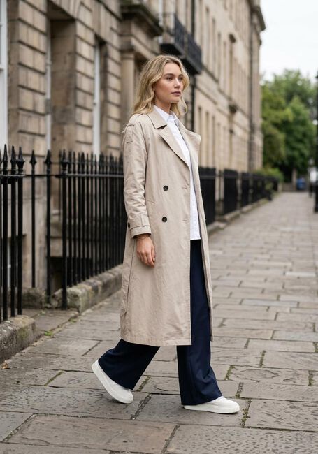 Sand WITHBLACK Trenchcoats WBLTHERESA TRENCHCOAT - large