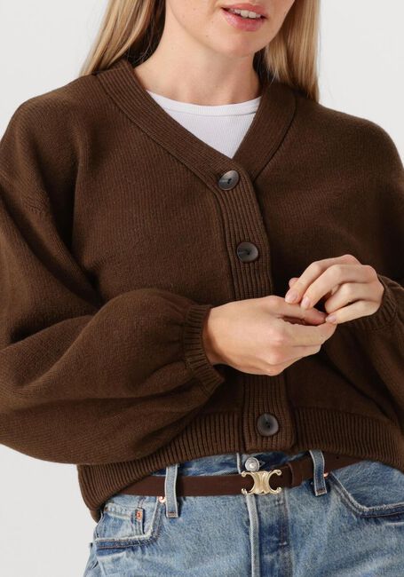 Braune MSCH COPENHAGEN Strickjacke MSCHZAFINA CARDIGAN - large