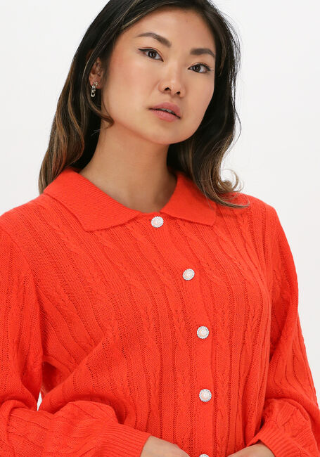 Orangene YDENCE Strickjacke KNITTED TOP COLETTE - large