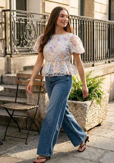 Mehrfarbige/Bunte Y.A.S. Top YASLEANNA SS TOP - large