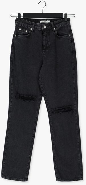 Schwarze NA-KD Straight leg jeans DESTROYED STRAIGHT DENIM - large