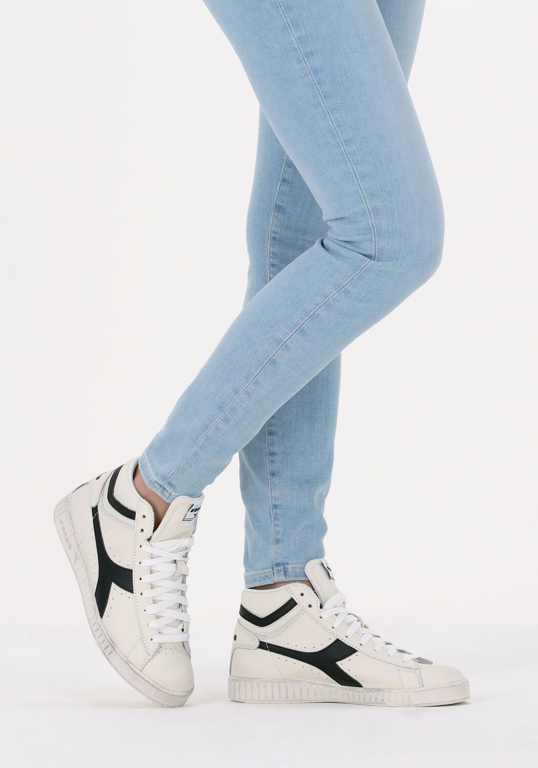 Wei&szlig;e DIADORA Sneaker High GAME HIGH WAXED DAMES - large