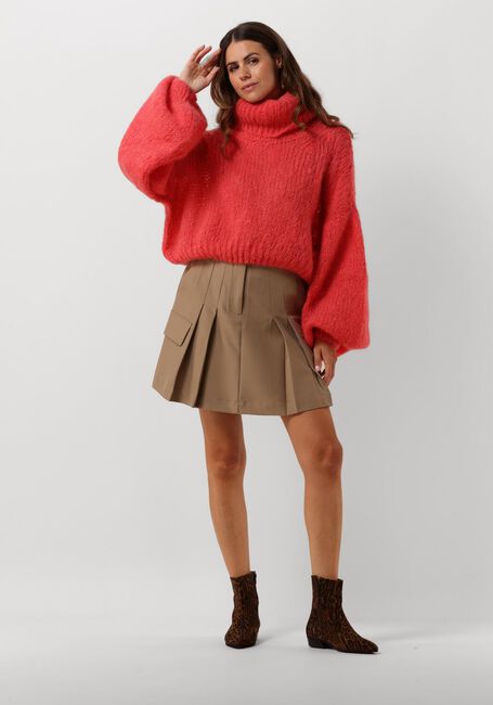 Rote AMERICAN DREAMS Rollkragenpullover PEPPER ROLL NECK CROPPED - large