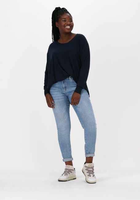Blaue SUMMUM Top OVERSIZED SWEATER BASIC KNIT - large