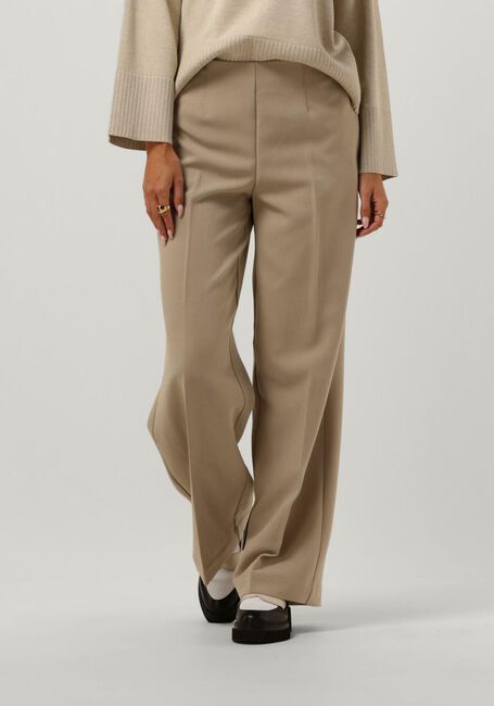 Beige MSCH COPENHAGEN Weite Hose MSCHBARBINE HW PANTS - large