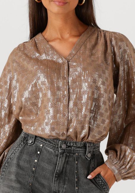 Taupe CIRCLE OF TRUST Blusen CARDI BLOUSE - large