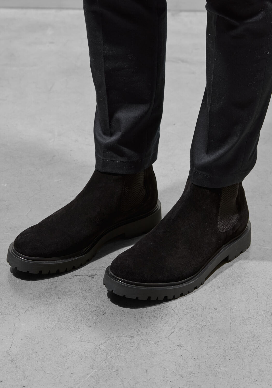 Schwarze STEFANO LAURAN Chelsea Boots 7327 - medium