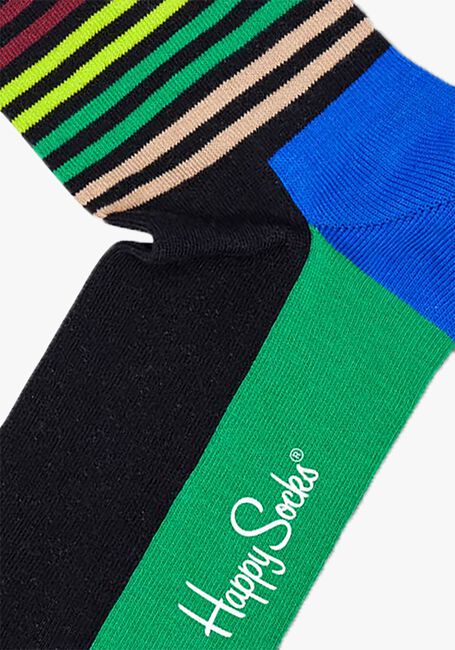 Grüne HAPPY SOCKS Socken HALF STRIPE - large