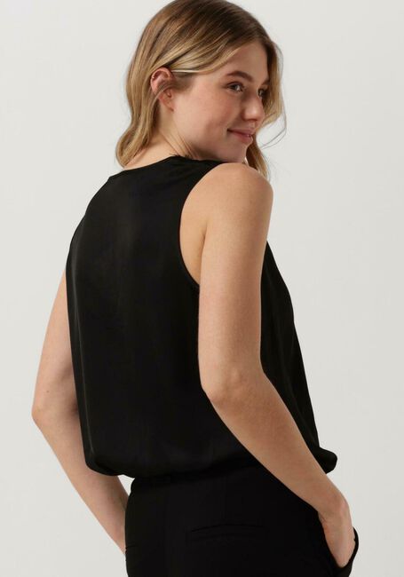 Schwarze SUMMUM Top SINGLET SILKY SATIN - large
