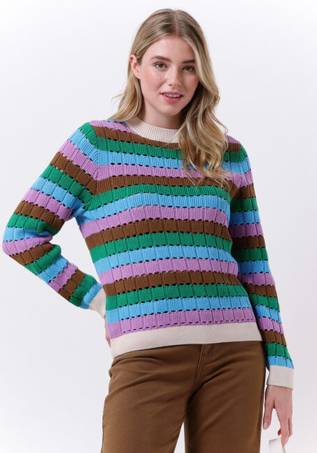 Mehrfarbige/Bunte MODSTRÖM Pullover AXEL O-NECK - large