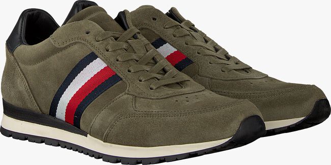 Grüne TOMMY HILFIGER Sneaker low LUXERY SUEDE RUNNER - large