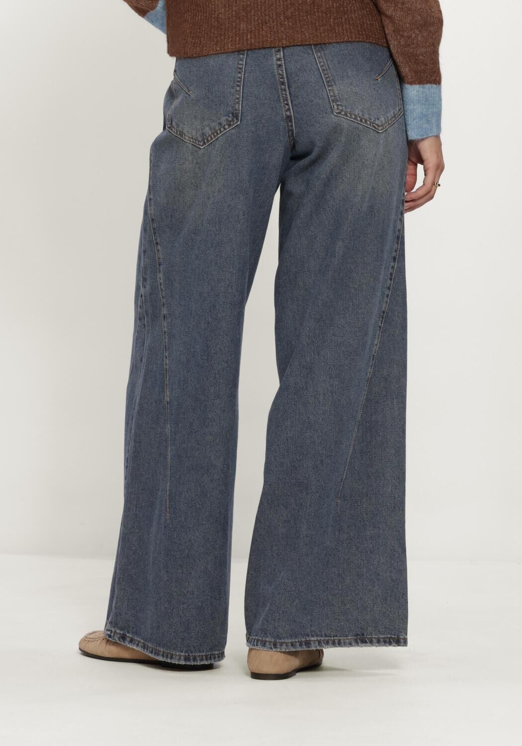 Blaue OBJECT Wide jeans OBJDIPSY MW LO LONG JEANS 146 - large
