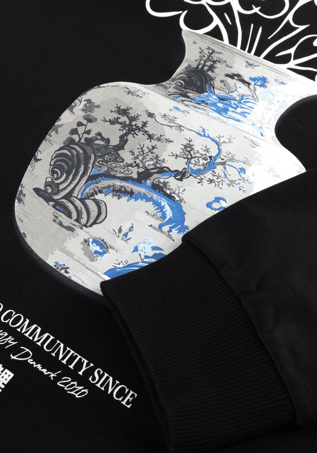 Schwarze WOODBIRD Sweatshirt WBCAINE MIN CREW - large