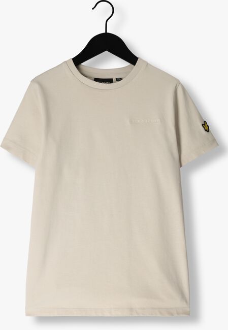 Beige LYLE & SCOTT T-shirt SCRIPT EMBROIDERED T-SHRIT - large