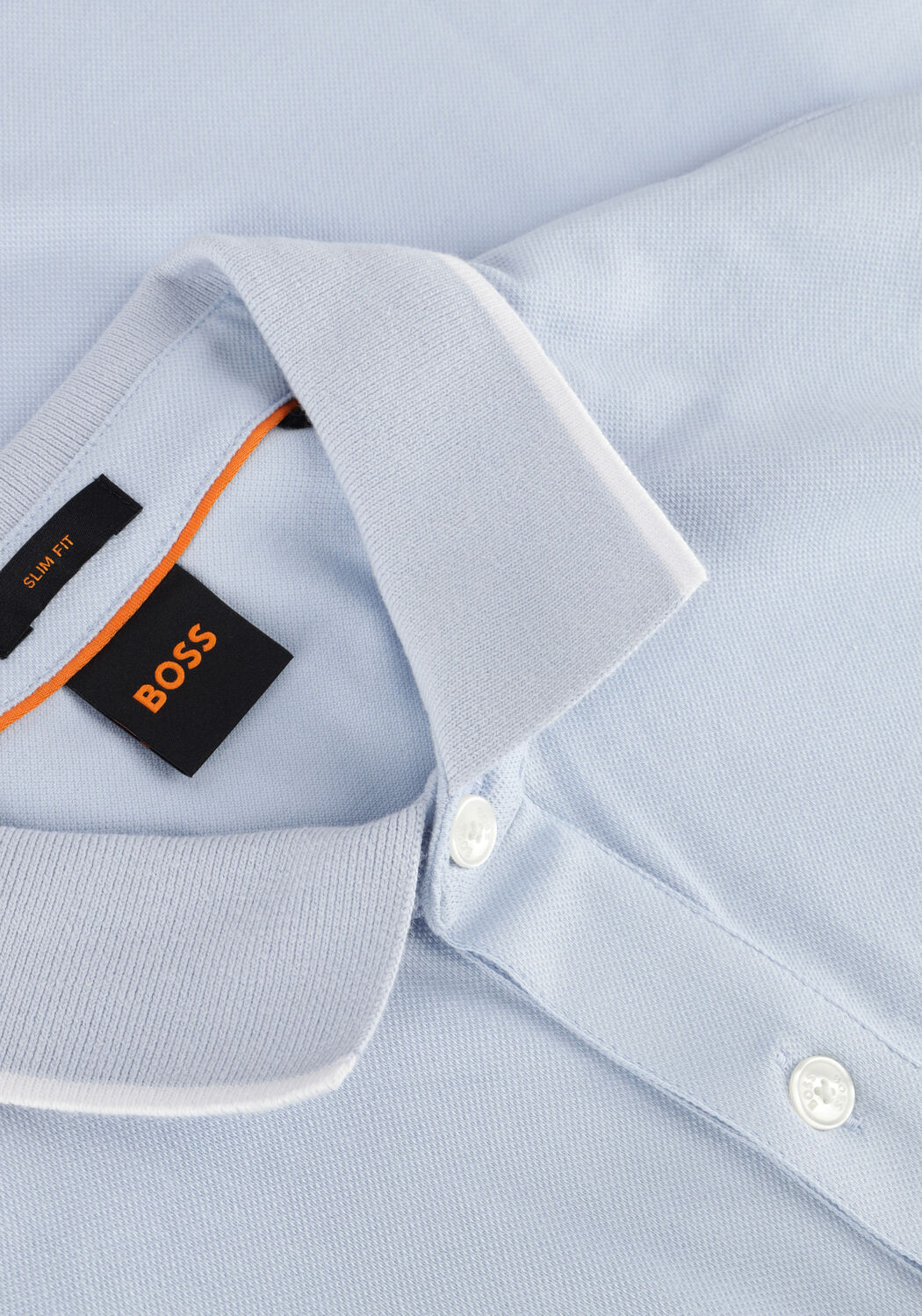 Hellblau BOSS ORANGE Polo-Shirt PASSERTIP - large