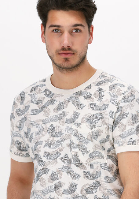 Nicht-gerade weiss CAST IRON T-shirt SHORT SLEEVE R-NECK RELAXED FIT COTTON TWILL - large