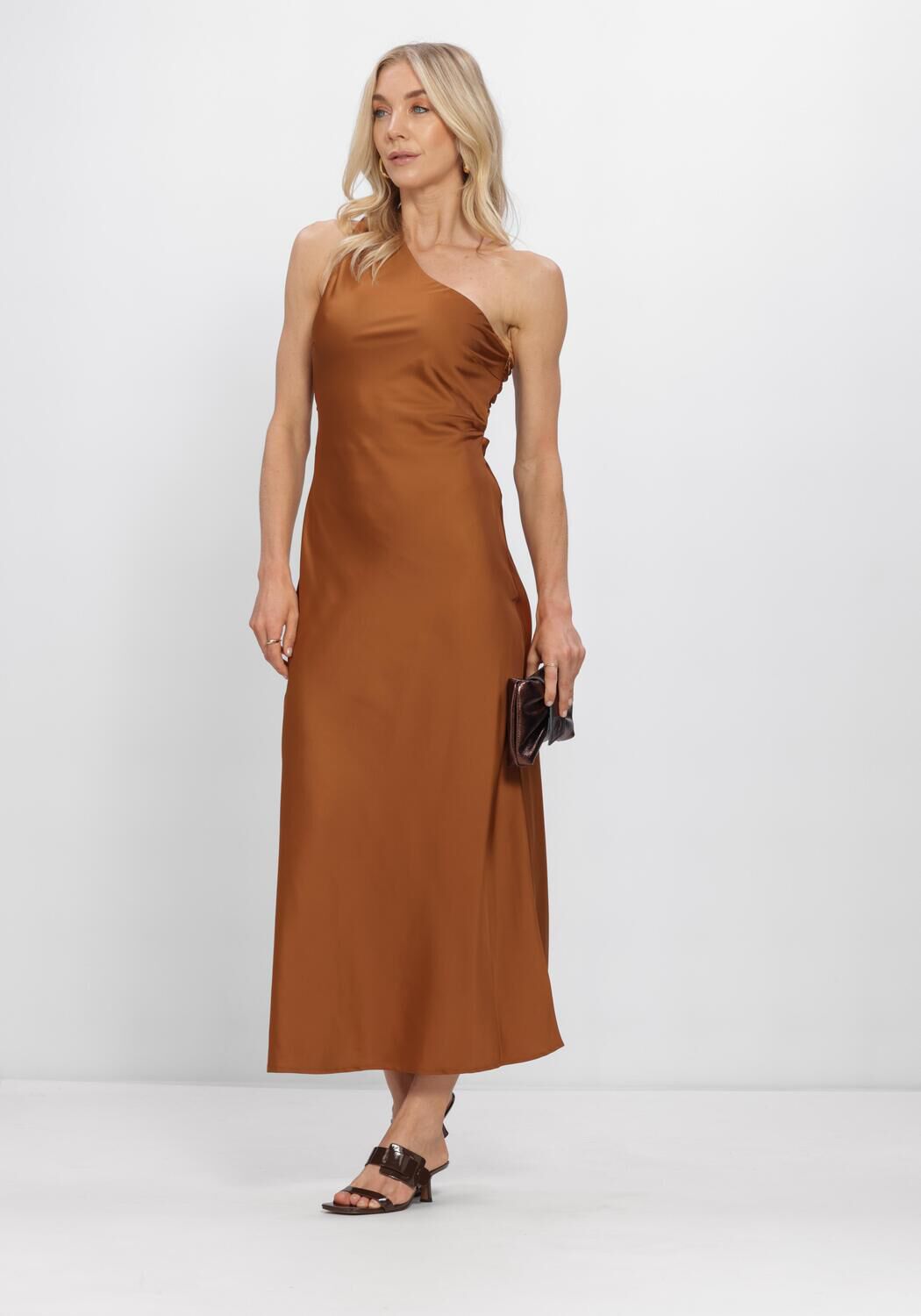 Braune MODSTR&Ouml;M Maxikleid NARCISSAMD DRESS - large