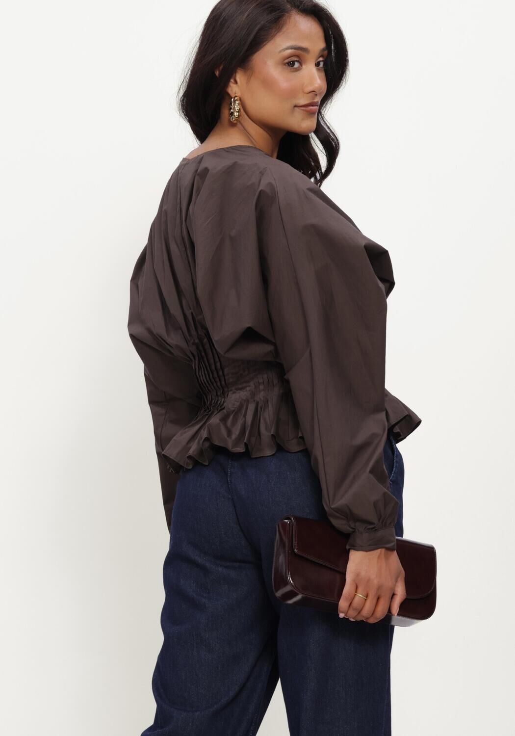 Braune COPENHAGEN MUSE Blusen CMPOPLIN-BLOUSE - large