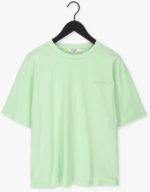 Grüne NA-KD T-shirt ORGANIC LOGO OVERSIZED TEE - large