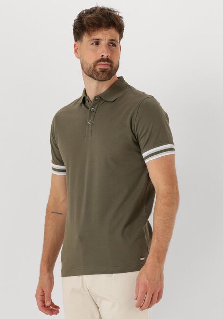 Khaki GENTILUOMO Polo-Shirt POLO 3 BUTTON SS J2006-219 - large