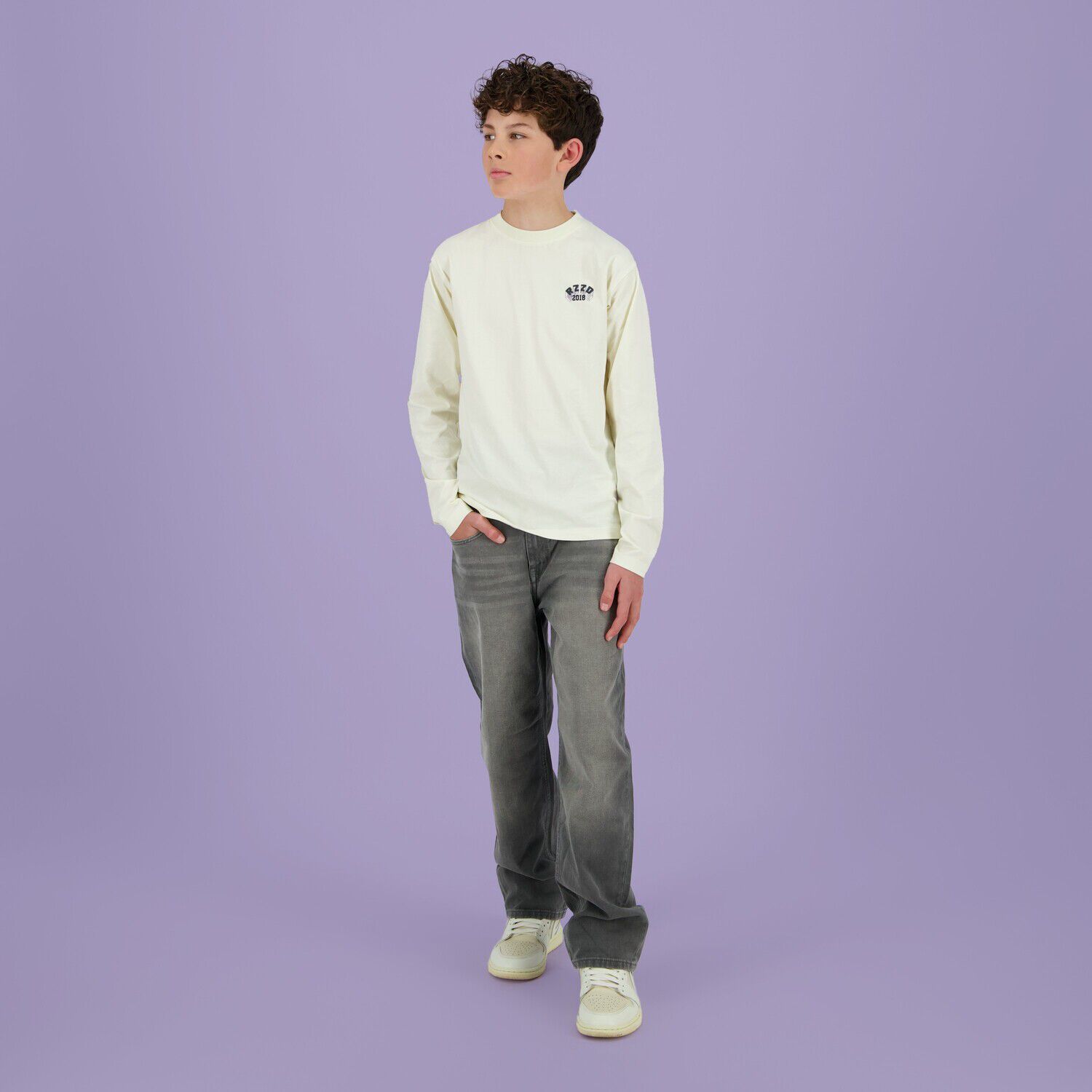 Graue RAIZZED Wide jeans HANOI - large